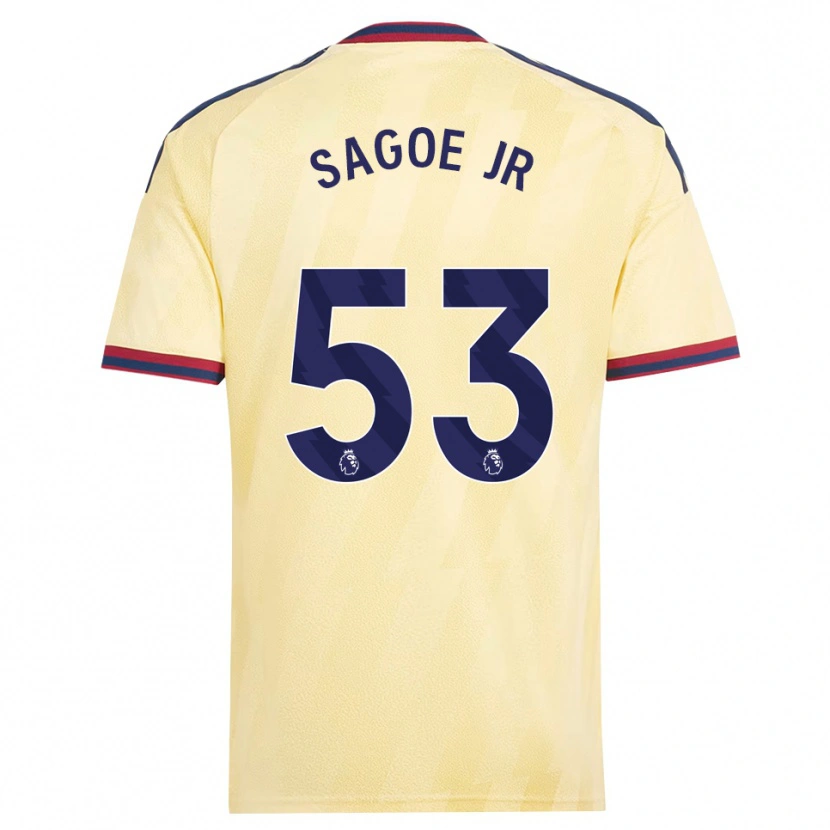 Danxen Kinderen Charles Sagoe Jr #53 Licht Geel Middernachtblauw Thuisshirt Derde Tenue 2026/27 T-Shirt