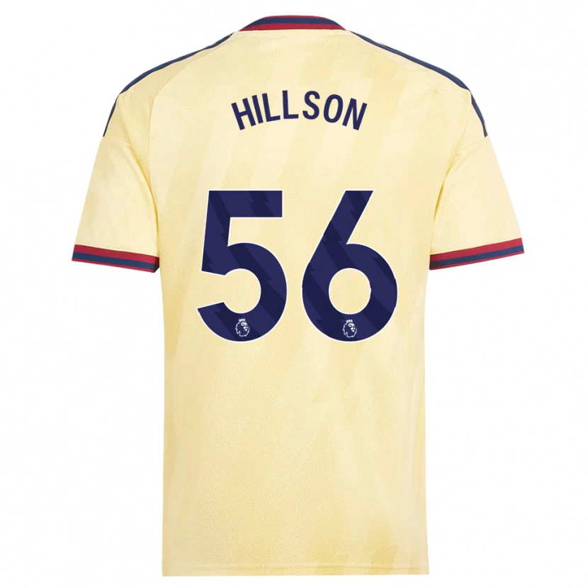 Danxen Kinderen James Hillson #56 Licht Geel Middernachtblauw Thuisshirt Derde Tenue 2026/27 T-Shirt
