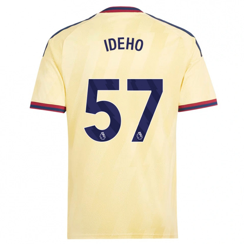 Danxen Kinderen Joel Ideho #57 Licht Geel Middernachtblauw Thuisshirt Derde Tenue 2026/27 T-Shirt