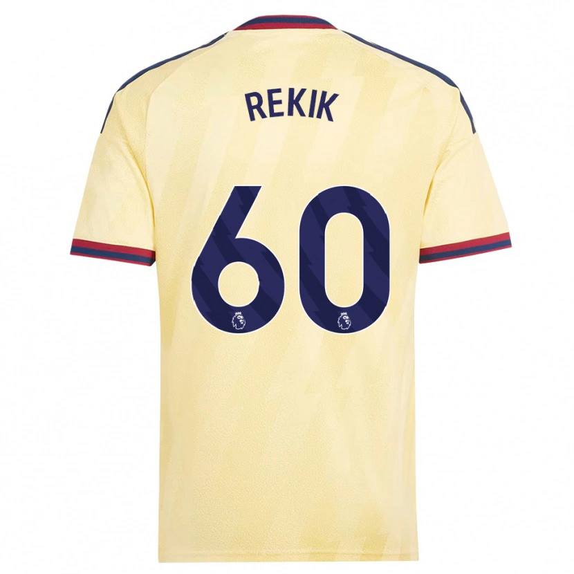 Danxen Kinderen Omar Rekik #60 Licht Geel Middernachtblauw Thuisshirt Derde Tenue 2026/27 T-Shirt
