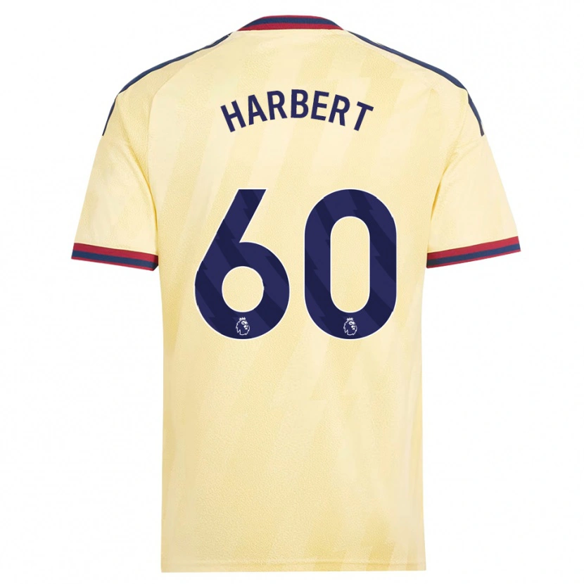 Danxen Kinderen Laila Harbert #60 Licht Geel Middernachtblauw Thuisshirt Derde Tenue 2026/27 T-Shirt