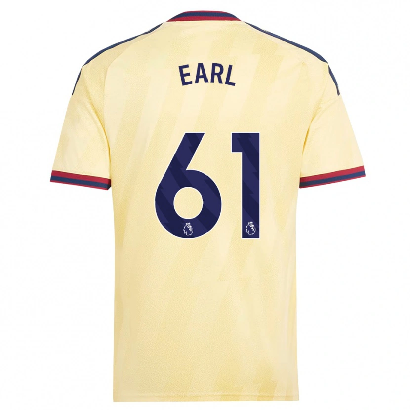 Danxen Kinderen Madison Earl #61 Licht Geel Middernachtblauw Thuisshirt Derde Tenue 2026/27 T-Shirt