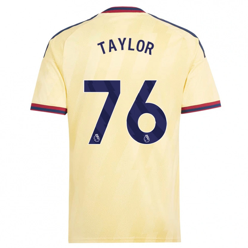 Danxen Kinderen Kido Taylor Hart #76 Licht Geel Middernachtblauw Thuisshirt Derde Tenue 2026/27 T-Shirt