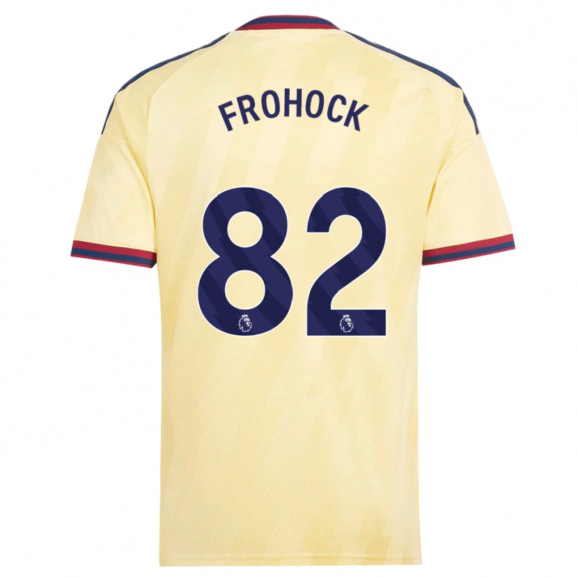 Danxen Kinderen Marley Frohock #82 Licht Geel Middernachtblauw Thuisshirt Derde Tenue 2026/27 T-Shirt