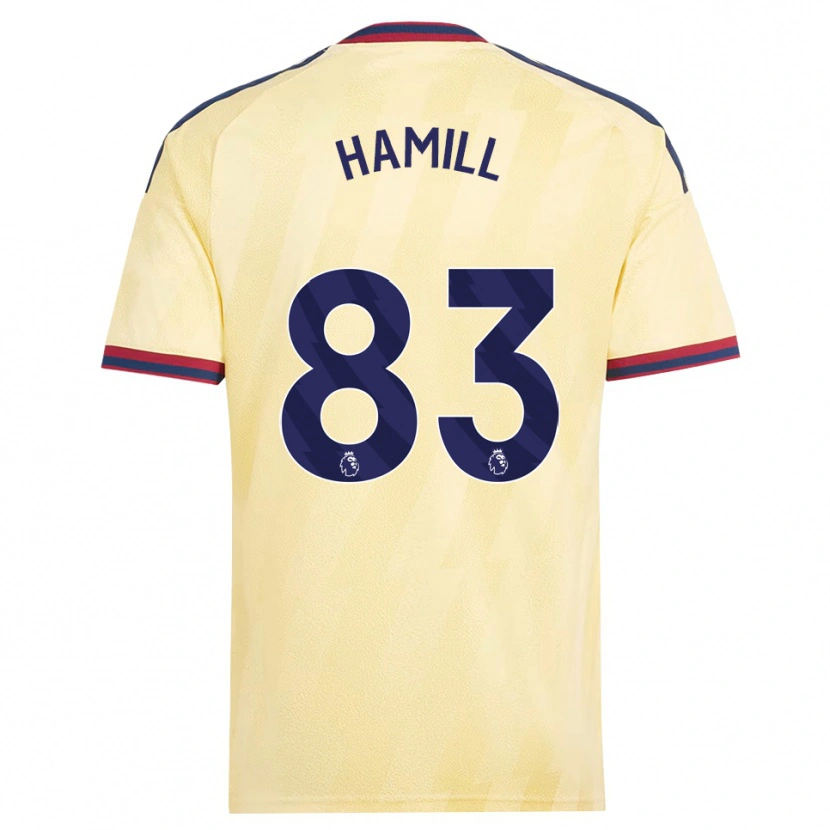 Danxen Kinderen Callan Hamill #83 Licht Geel Middernachtblauw Thuisshirt Derde Tenue 2026/27 T-Shirt