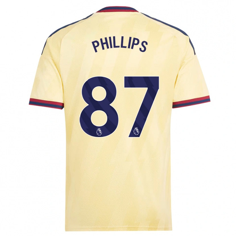 Danxen Kinderen Bowen Phillips #87 Licht Geel Middernachtblauw Thuisshirt Derde Tenue 2026/27 T-Shirt
