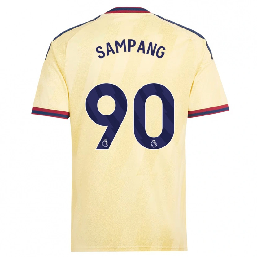 Danxen Kinderen Saurap Sampang #90 Licht Geel Middernachtblauw Thuisshirt Derde Tenue 2026/27 T-Shirt