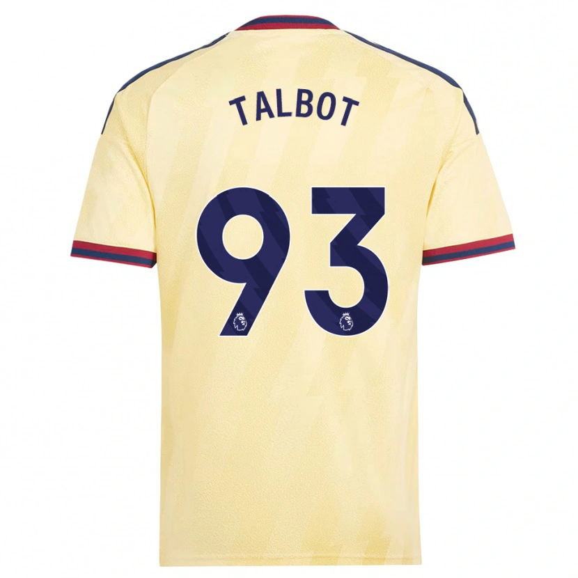 Danxen Kinderen Jack Talbot #93 Licht Geel Middernachtblauw Thuisshirt Derde Tenue 2026/27 T-Shirt