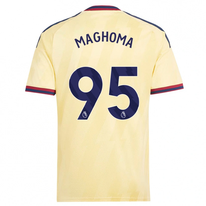 Danxen Kinderen Jaden Maghoma #95 Licht Geel Middernachtblauw Thuisshirt Derde Tenue 2026/27 T-Shirt