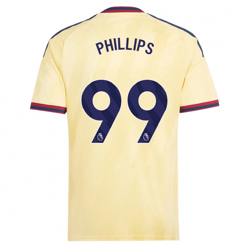 Danxen Kinderen Charlie Phillips #99 Licht Geel Middernachtblauw Thuisshirt Derde Tenue 2026/27 T-Shirt