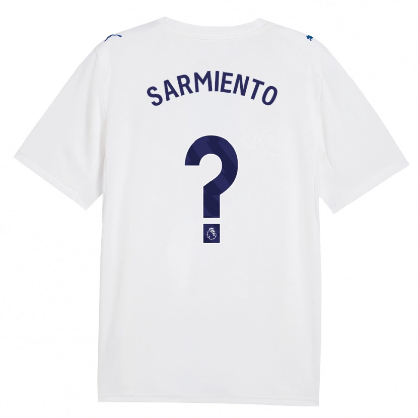 Danxen Kinderen Darío Sarmiento #0 Marine Wit Thuisshirt Derde Tenue 2026/27 T-Shirt