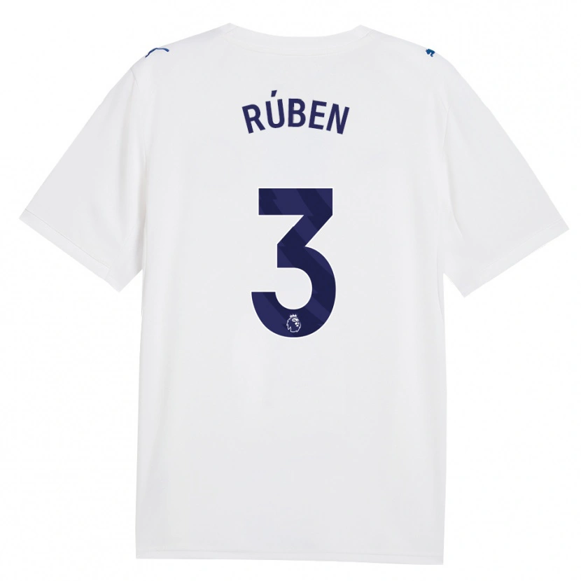 Danxen Kinderen Rúben Dias #3 Marine Wit Thuisshirt Derde Tenue 2026/27 T-Shirt