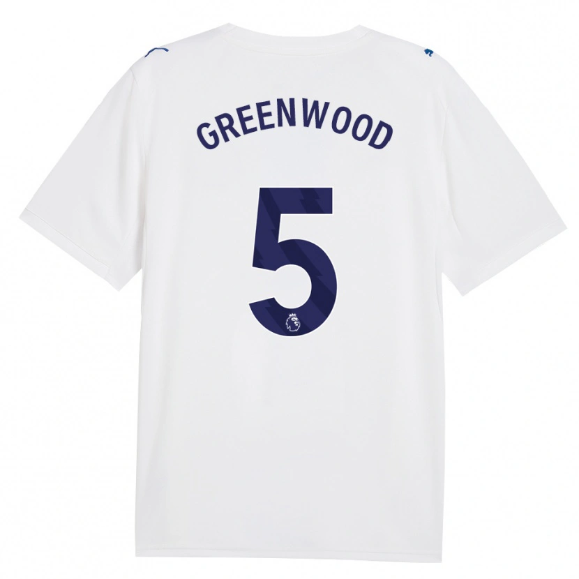 Danxen Kinderen Alex Greenwood #5 Marine Wit Thuisshirt Derde Tenue 2026/27 T-Shirt