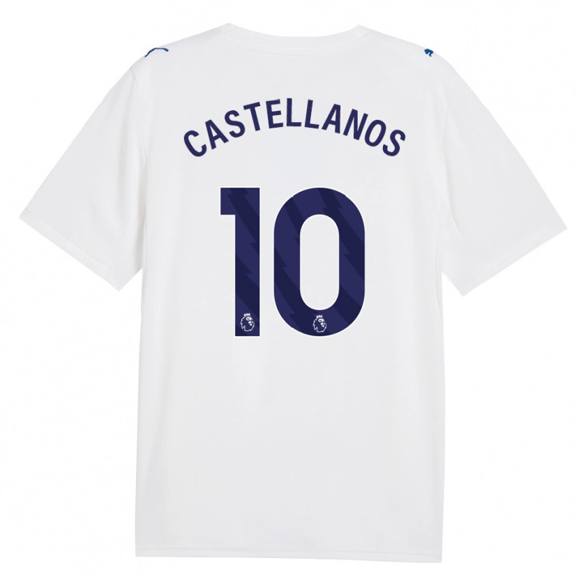 Danxen Kinderen Deyna Castellanos #10 Marine Wit Thuisshirt Derde Tenue 2026/27 T-Shirt