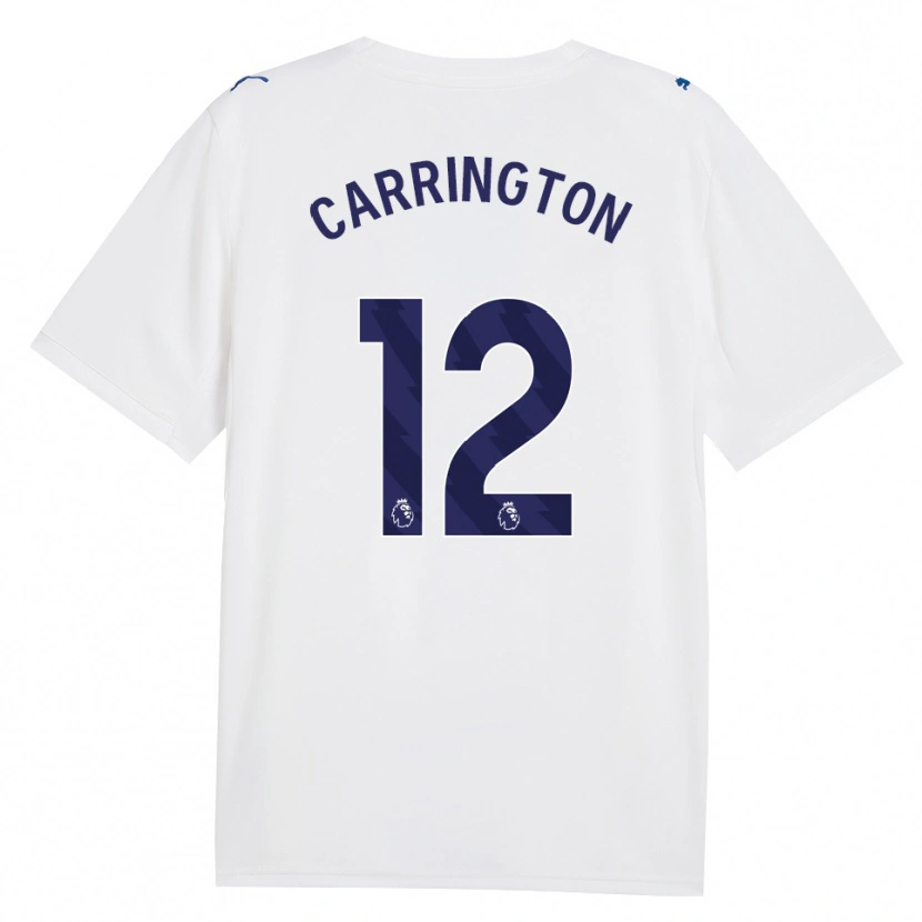 Danxen Kinderen Theo Carrington #12 Marine Wit Thuisshirt Derde Tenue 2026/27 T-Shirt