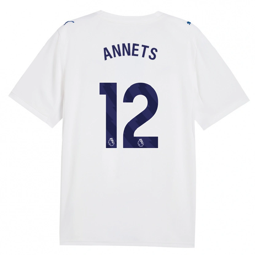 Danxen Kinderen Eve Annets #12 Marine Wit Thuisshirt Derde Tenue 2026/27 T-Shirt