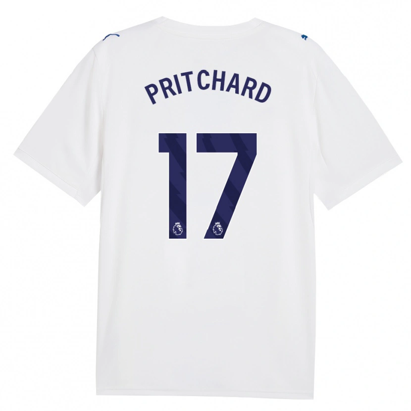 Danxen Kinderen Poppy Pritchard #17 Marine Wit Thuisshirt Derde Tenue 2026/27 T-Shirt