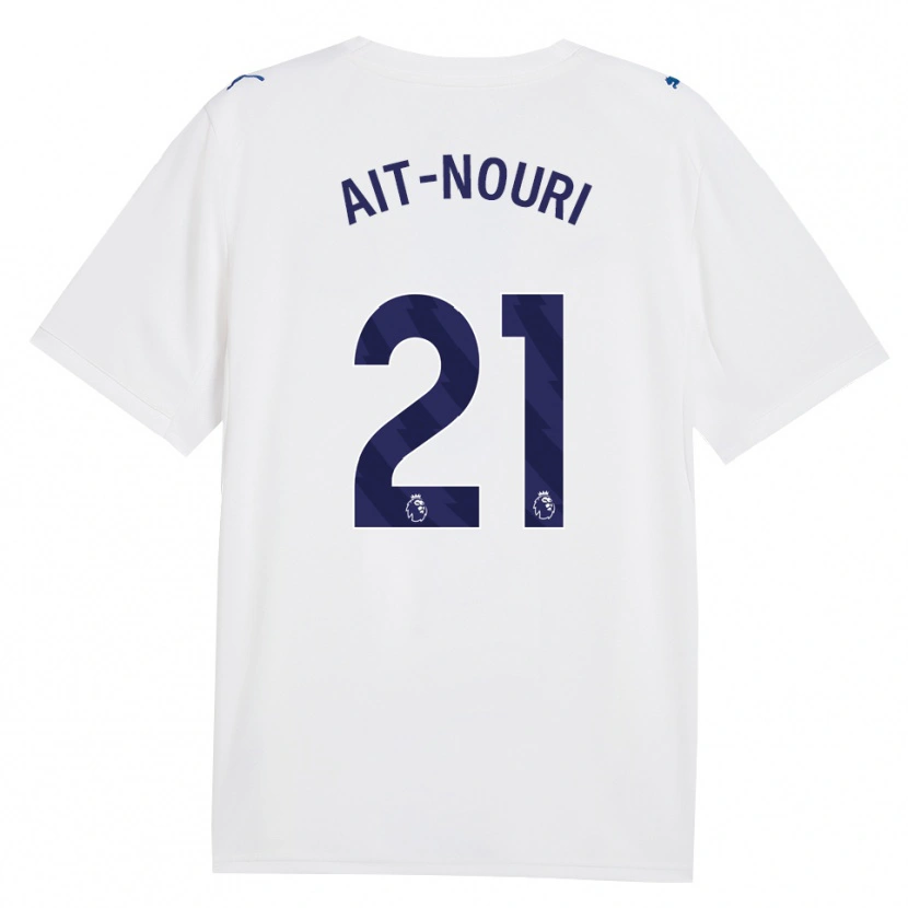 Danxen Kinderen Rayan Aït-Nouri #21 Marine Wit Thuisshirt Derde Tenue 2026/27 T-Shirt