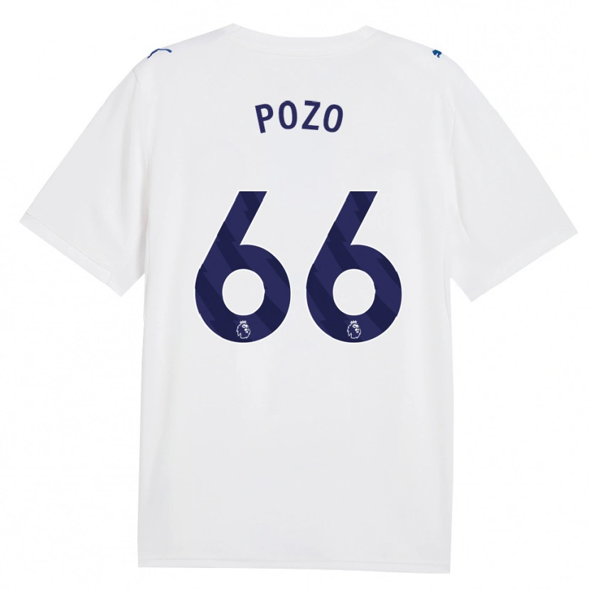 Danxen Kinderen Iker Pozo #66 Marine Wit Thuisshirt Derde Tenue 2026/27 T-Shirt