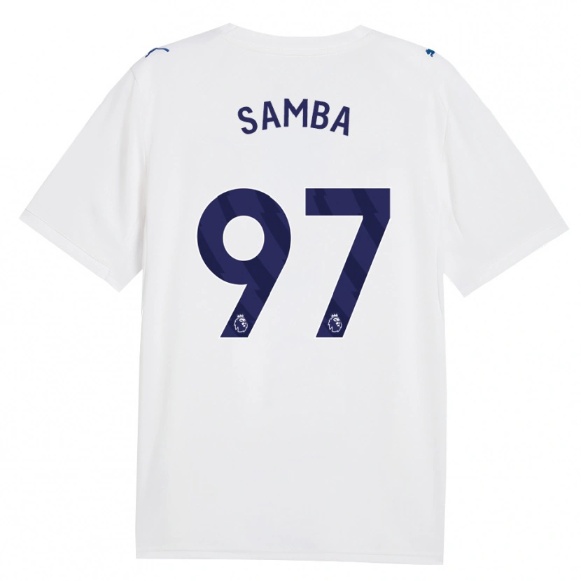 Danxen Kinderen Tyrone Samba #97 Marine Wit Thuisshirt Derde Tenue 2026/27 T-Shirt