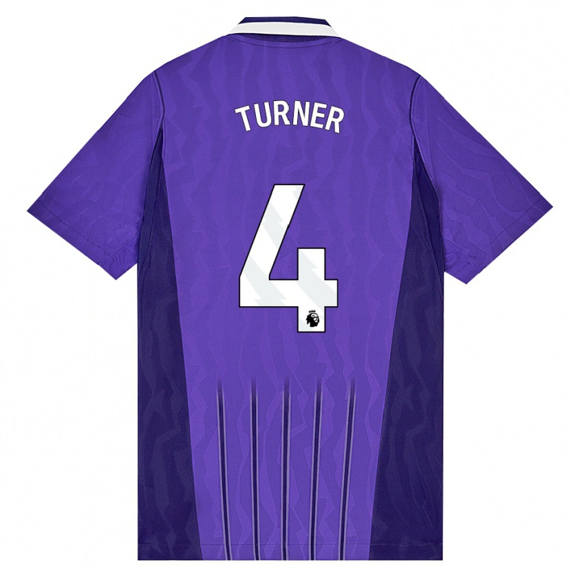 Danxen Kinderen Amy Turner #4 Paars Wit Thuisshirt Derde Tenue 2026/27 T-Shirt