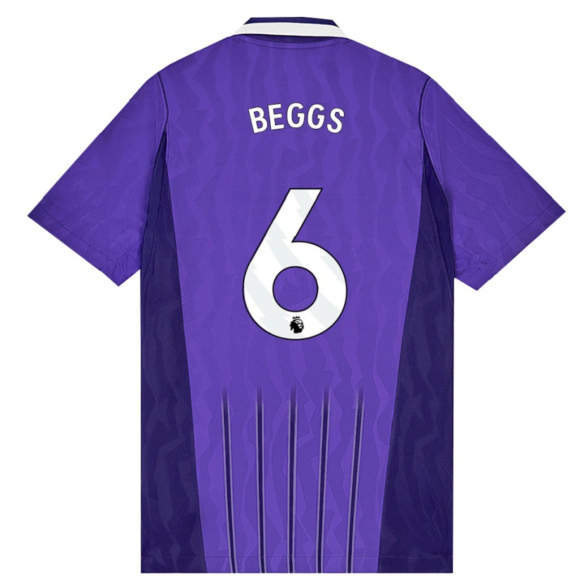 Danxen Kinderen Jamel Beggs #6 Paars Wit Thuisshirt Derde Tenue 2026/27 T-Shirt