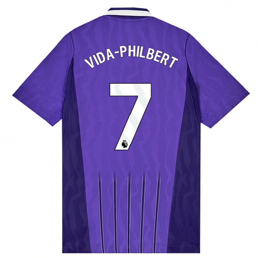 Danxen Kinderen Joel Philbert #7 Paars Wit Thuisshirt Derde Tenue 2026/27 T-Shirt