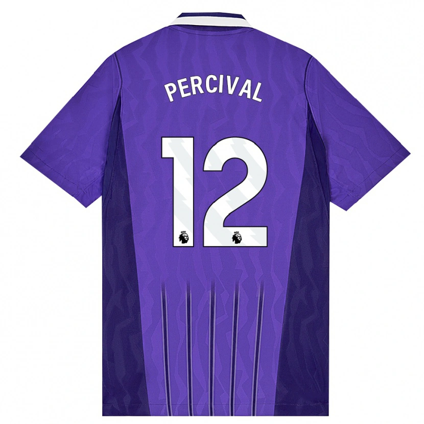 Danxen Kinderen Ria Percival #12 Paars Wit Thuisshirt Derde Tenue 2026/27 T-Shirt