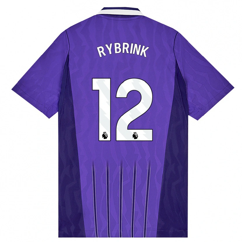 Danxen Kinderen Josefine Rybrink #12 Paars Wit Thuisshirt Derde Tenue 2026/27 T-Shirt