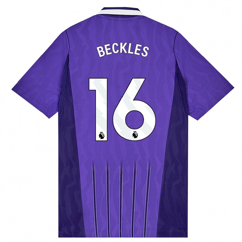 Danxen Kinderen Zion Beckles #16 Paars Wit Thuisshirt Derde Tenue 2026/27 T-Shirt