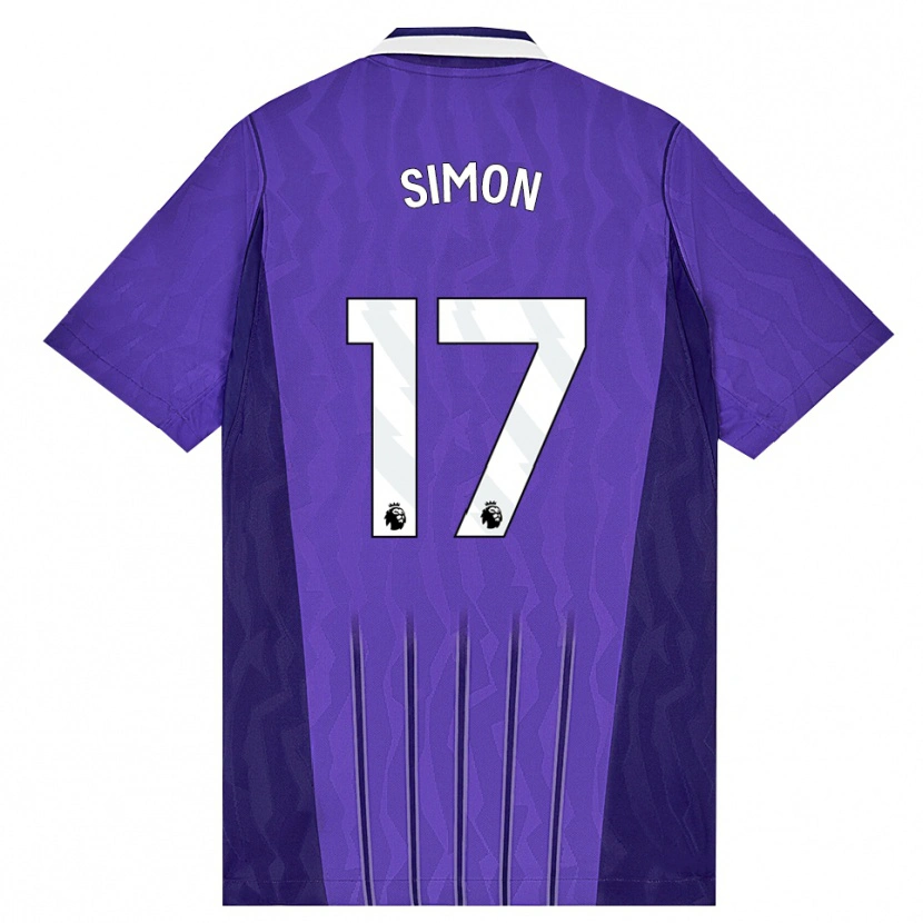 Danxen Kinderen Kyah Simon #17 Paars Wit Thuisshirt Derde Tenue 2026/27 T-Shirt