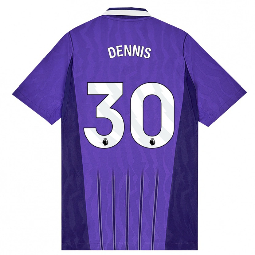 Danxen Kinderen Araya Dennis #30 Paars Wit Thuisshirt Derde Tenue 2026/27 T-Shirt