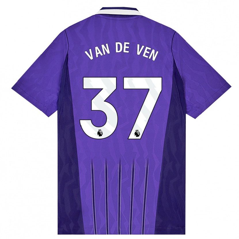 Danxen Kinderen Micky Van De Ven #37 Paars Wit Thuisshirt Derde Tenue 2026/27 T-Shirt