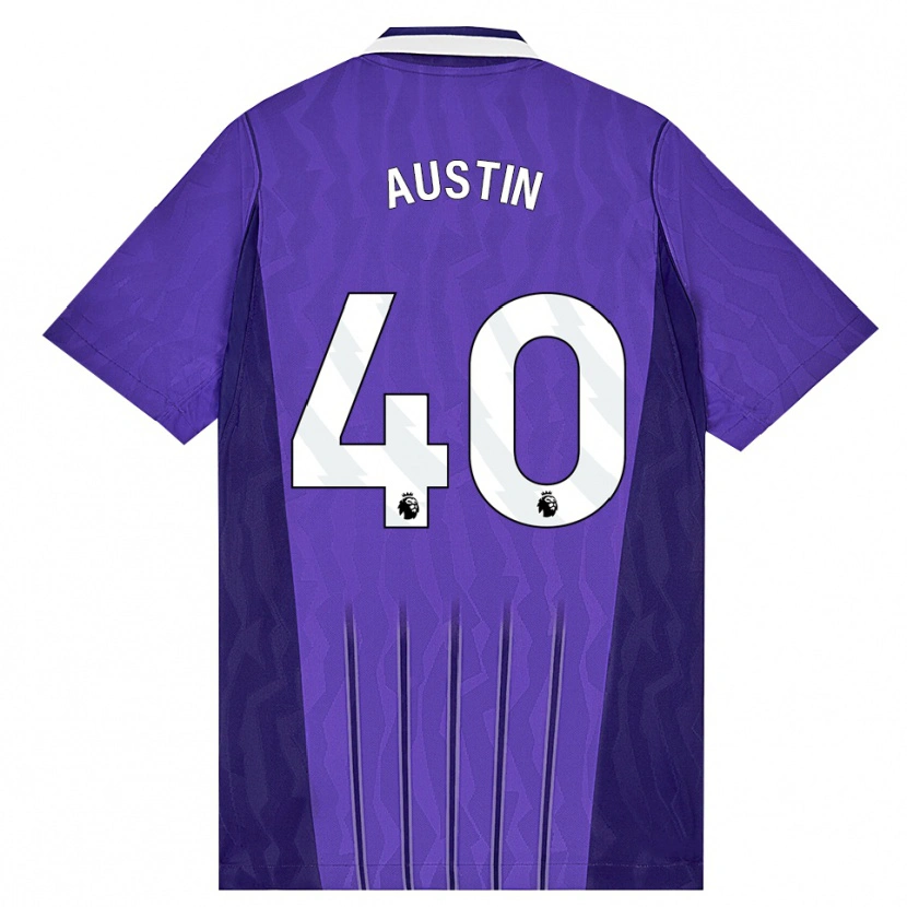 Danxen Kinderen Brandon Austin #40 Paars Wit Thuisshirt Derde Tenue 2026/27 T-Shirt