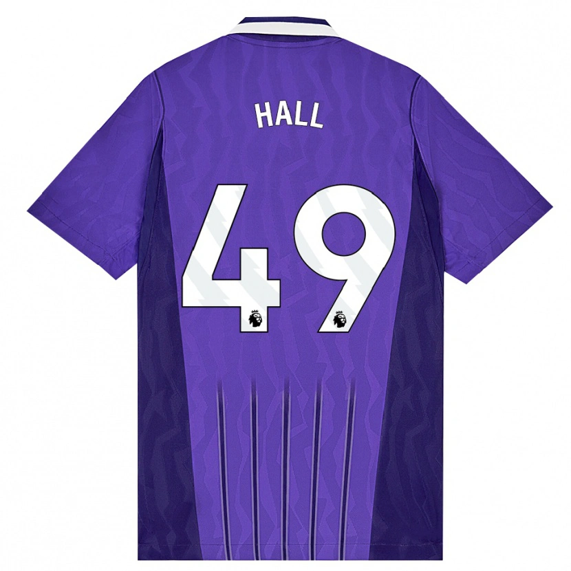 Danxen Kinderen Tyrese Hall #49 Paars Wit Thuisshirt Derde Tenue 2026/27 T-Shirt
