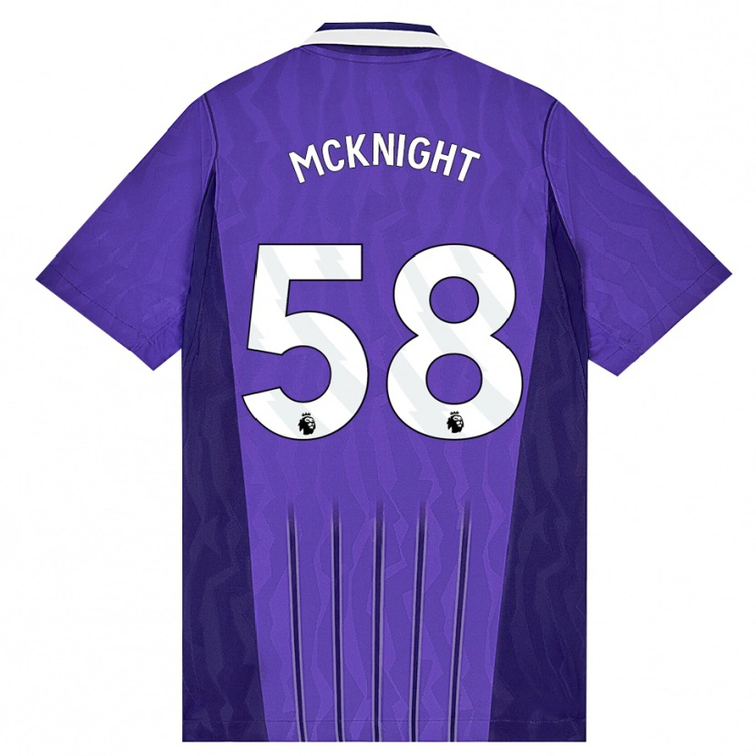 Danxen Kinderen Maxwell Mcknight #58 Paars Wit Thuisshirt Derde Tenue 2026/27 T-Shirt