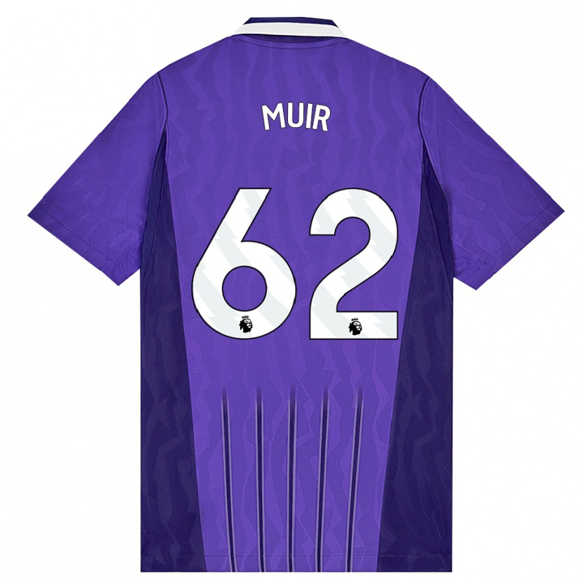 Danxen Kinderen Marqes Muir #62 Paars Wit Thuisshirt Derde Tenue 2026/27 T-Shirt