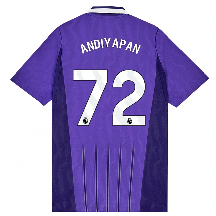 Danxen Kinderen William Andiyapan #72 Paars Wit Thuisshirt Derde Tenue 2026/27 T-Shirt