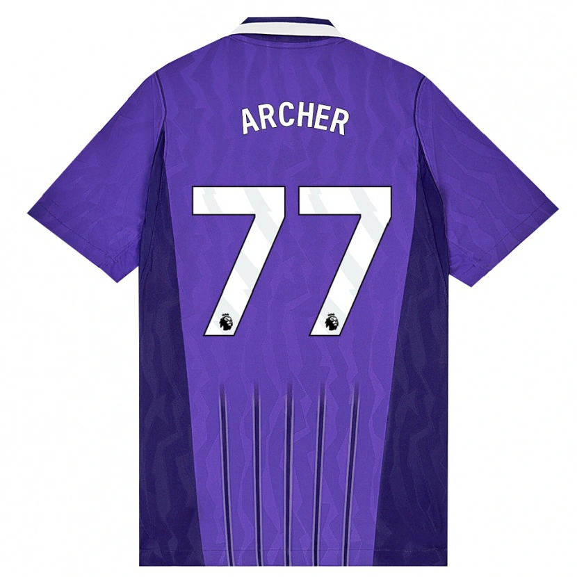Danxen Kinderen Samual Archer #77 Paars Wit Thuisshirt Derde Tenue 2026/27 T-Shirt