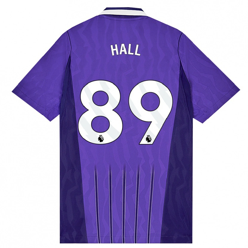 Danxen Kinderen Tye Hall #89 Paars Wit Thuisshirt Derde Tenue 2026/27 T-Shirt