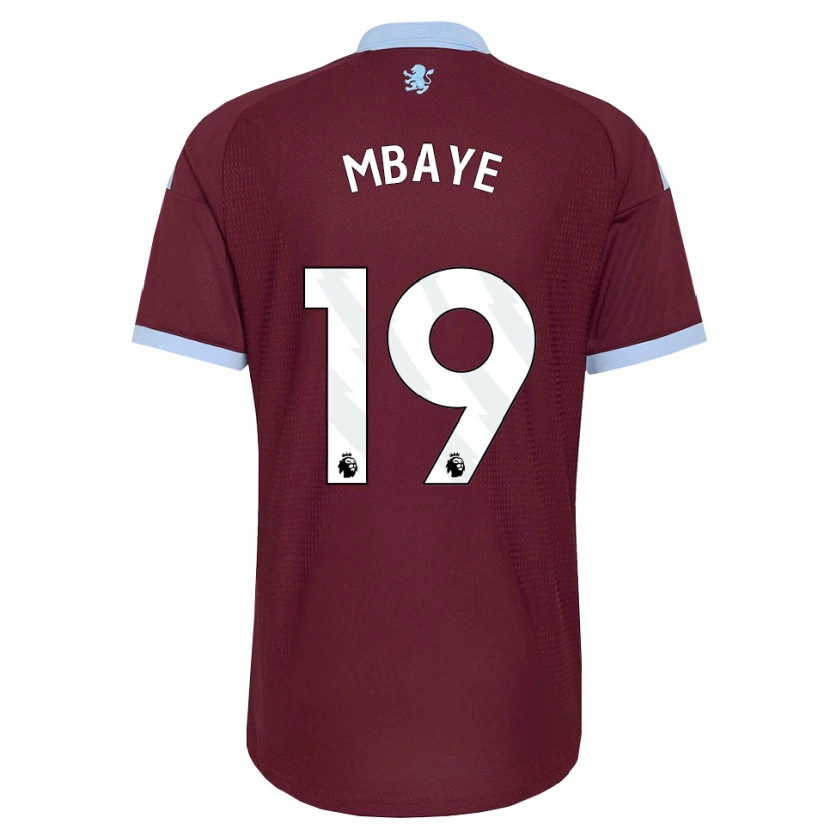 Danxen Kinderen Ibrahim Mbaye #19 Korenbloemblauw Bordeaux Thuisshirt Thuistenue 2026/27 T-Shirt