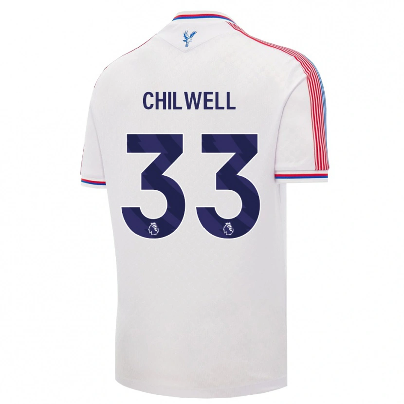 Danxen Kinderen Ben Chilwell #33 Wit Rood Blauw Thuisshirt Thuistenue 2026/27 T-Shirt