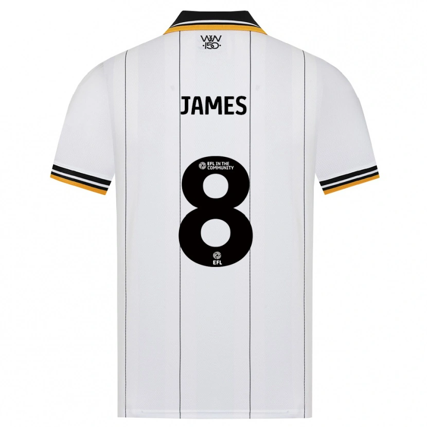 Danxen Kinderen Jordan James #8 Oranje Wit Zwart Uitshirt Uittenue 2026/27 T-Shirt