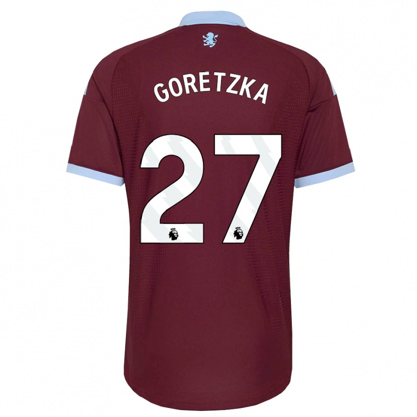 Danxen Kinderen Leon Goretzka #27 Korenbloemblauw Bordeaux Thuisshirt Thuistenue 2026/27 T-Shirt
