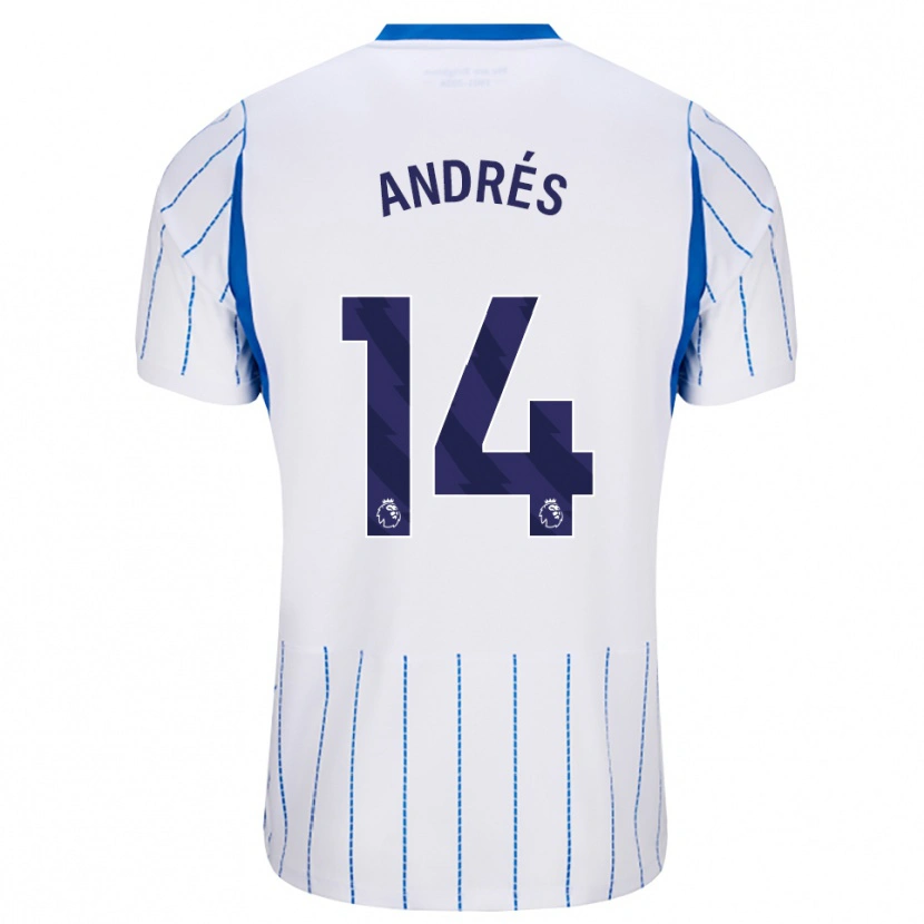 Danxen Kinderen Chema Andrés #14 Hemelsblauw Wit Uitshirt Uittenue 2026/27 T-Shirt
