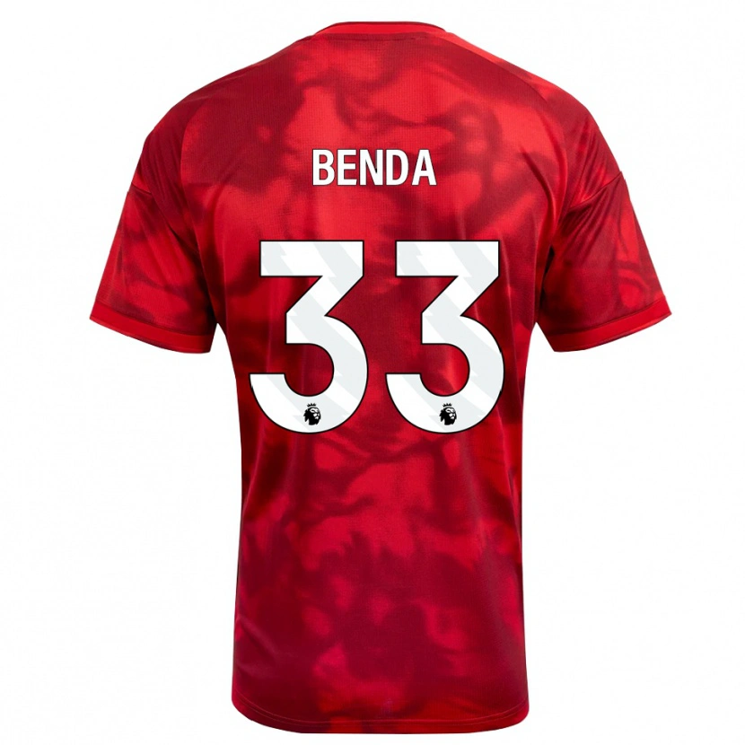Danxen Kinderen Steven Benda #33 Krimson Wit Thuisshirt Thuistenue 2026/27 T-Shirt