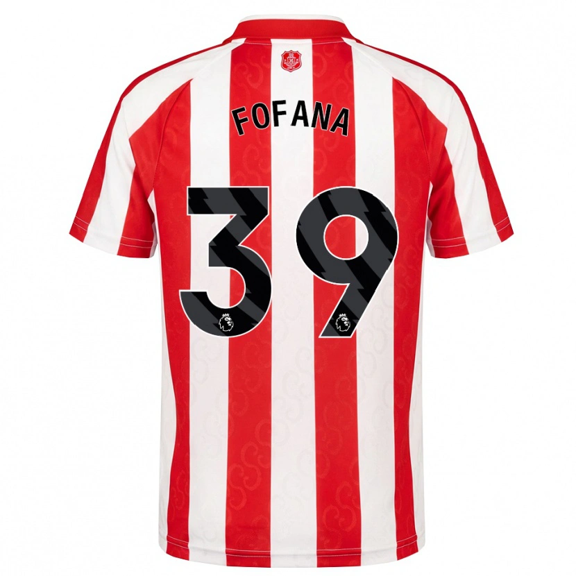 Danxen Heren Malick Fofana #39 Rood Wit Zwart Thuisshirt Thuistenue 2026/27 T-Shirt