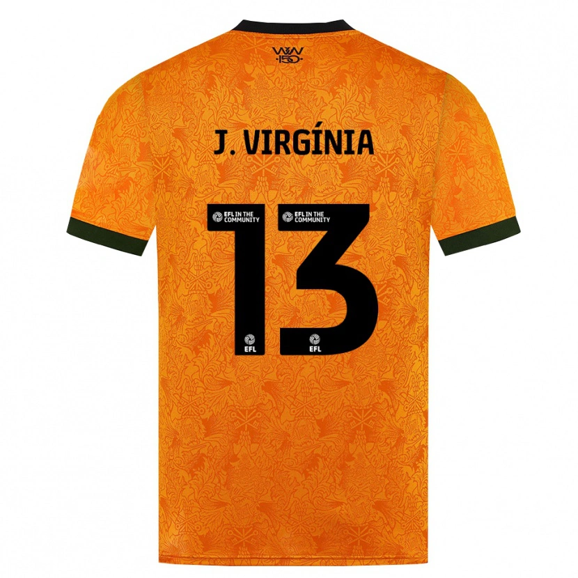Danxen Heren João Virgínia #13 Oranje Zwart Thuisshirt Thuistenue 2026/27 T-Shirt