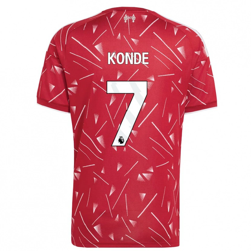 Danxen Heren Isaac Konde #7 Wit Rood Thuisshirt Thuistenue 2026/27 T-Shirt