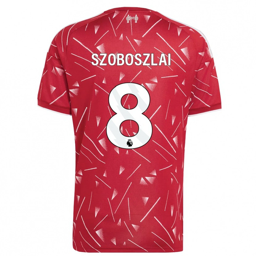 Danxen Heren Dominik Szoboszlai #8 Wit Rood Thuisshirt Thuistenue 2026/27 T-Shirt